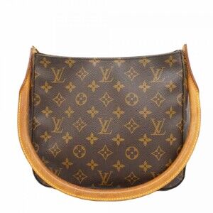 LOUIS VUITTON Authentic Brown Monogram Looping MM Shoulder Bag